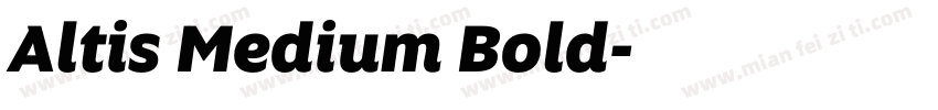 Altis Medium Bold字体转换